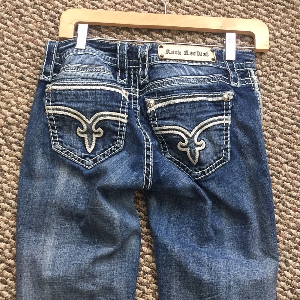 Rock Revival Blue Jeans